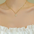 Collier feuille de basilic doré 🌙✨ 2025