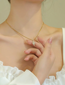 Collier feuille de basilic doré 🌙✨ 2025