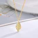 Collier feuille de basilic doré 🌙✨ 2025