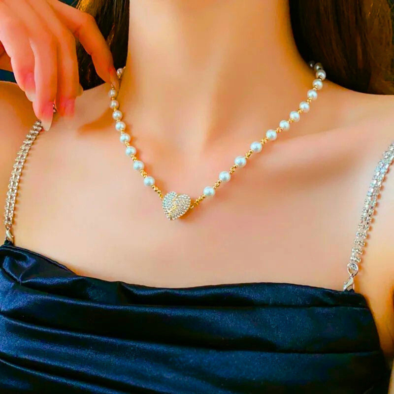 💖 collier magnétique cœur de perle 2025 💘