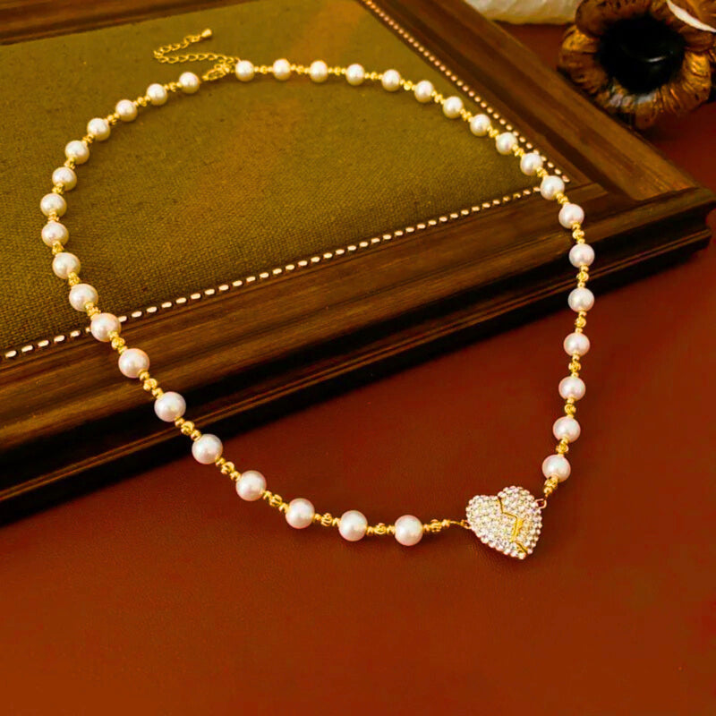 💖 collier magnétique cœur de perle 2025 💘