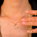 ✨Collier étoile-lune doré 2025🌙