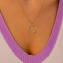 ✨Collier étoile-lune doré 2025🌙