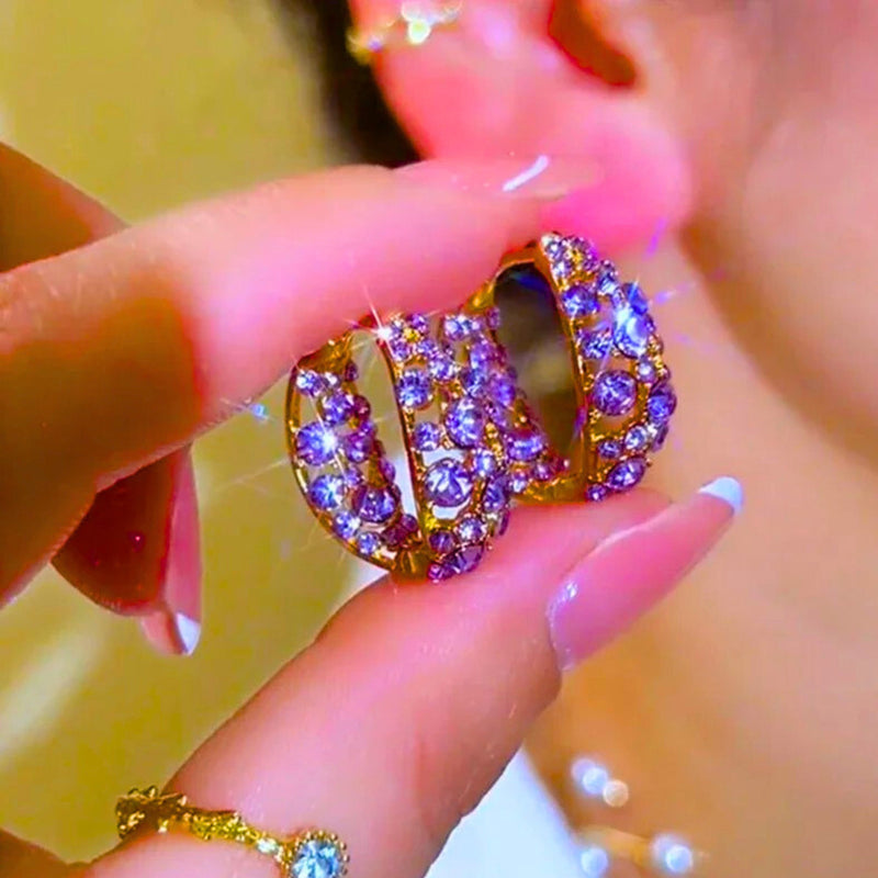 💜 d’oreilles rondes vintage violettes 🎀