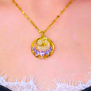 🎀قلادة سحر القمر البنفسجي💜