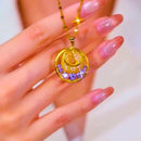 🎀قلادة سحر القمر البنفسجي💜