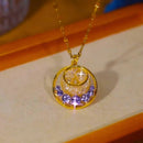 🎀قلادة سحر القمر البنفسجي💜