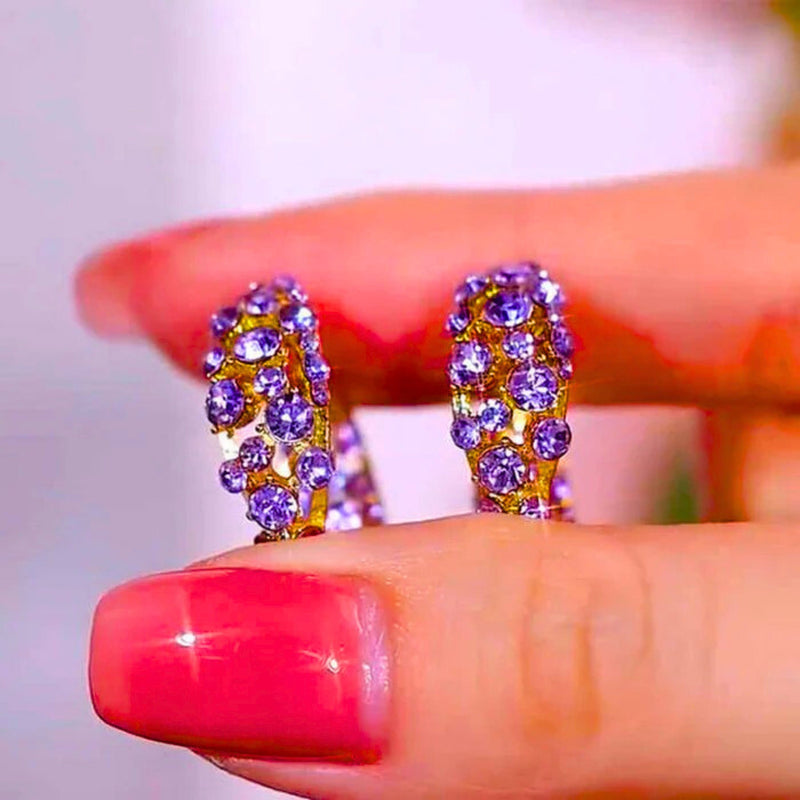 💜 d’oreilles rondes vintage violettes 🎀