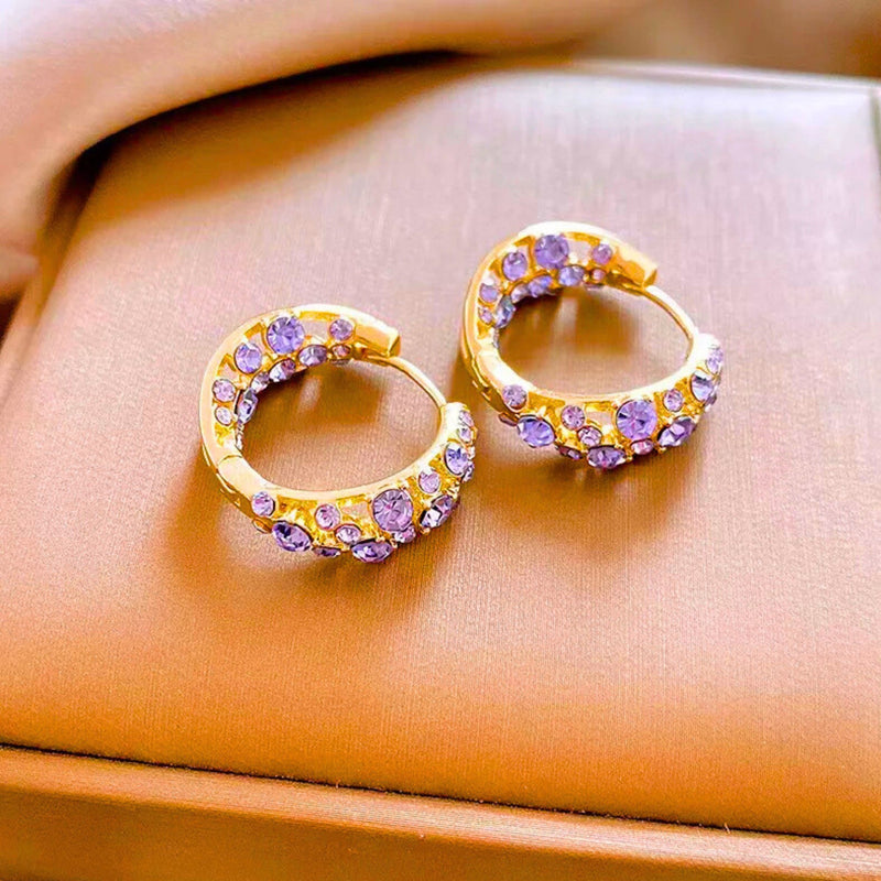 💜 d’oreilles rondes vintage violettes 🎀