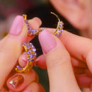 💜 d’oreilles rondes vintage violettes 🎀