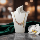 🌿عقد اللمسة الوردية الفاخرة 💗