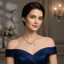 🌿عقد اللمسة الوردية الفاخرة 💗