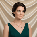 🌿عقد اللمسة الوردية الفاخرة 💗