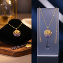 🎀قلادة سحر القمر البنفسجي💜