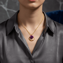 💎 2026 عقد الوردة الذهبية الفاخرة🌹