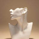 أقراط كريستالية بتصميم أنثوي ساحر 💎2026💥