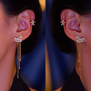 أقراط كريستالية بتصميم أنثوي ساحر 💎2026💥