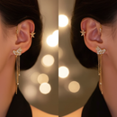 أقراط كريستالية بتصميم أنثوي ساحر 💎2026💥