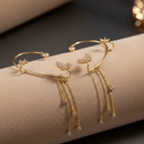 أقراط كريستالية بتصميم أنثوي ساحر 💎2026💥